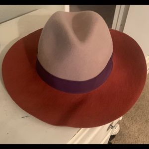 Color block fedora hat